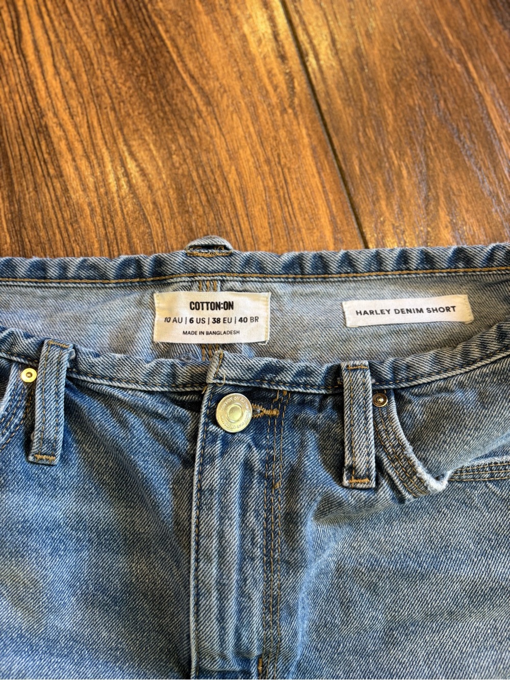 Cotton On Harley Denim Shorts - Light Wash Blue